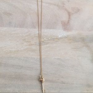 Tiffany's gold heart pendant necklace
