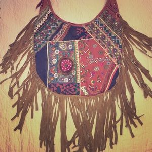 Urban Outfitters boho fringe bag, great condition!