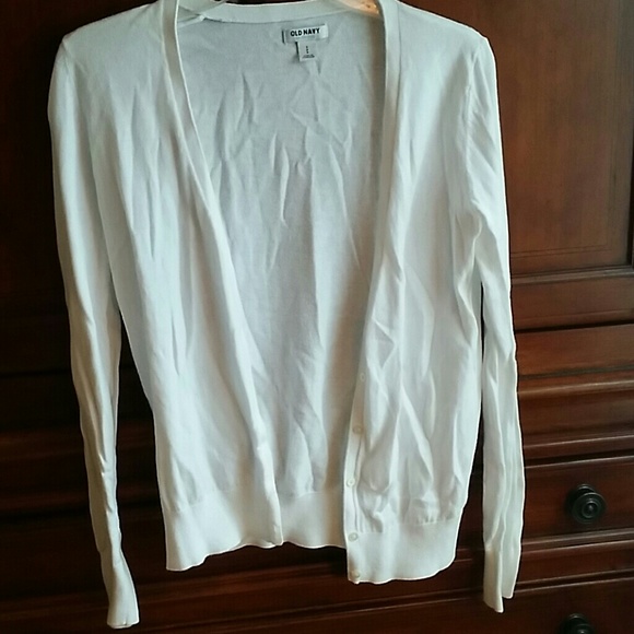 White old Navy cardigan