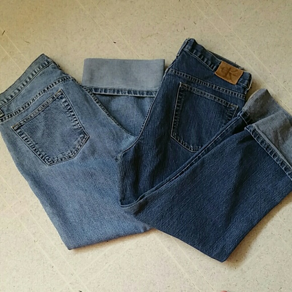 Calvin Klein capris stretch fabric 2 pair