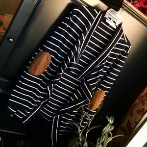 Black and White Layering Cardi