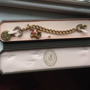 Authentic juicy couture bracelet with jockey charm