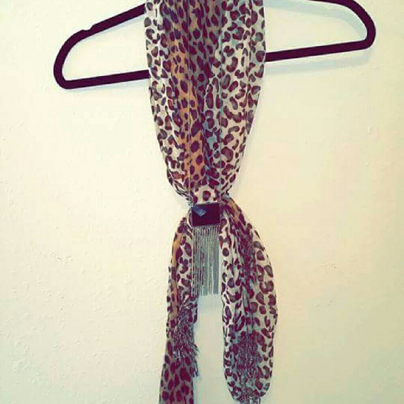 Two different scarfs, accented with a necklace
