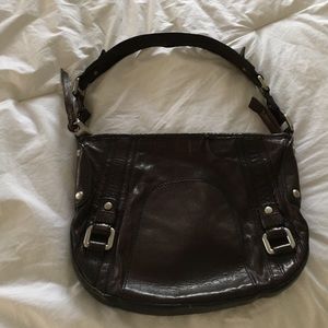 Fossil Leather Handbag Brown Fifty Four