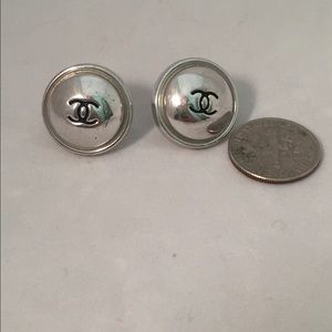 Authentic Chanel Earrings Pierced