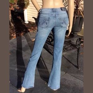 ROCK& REPUBLIC SEXY FACTORY DISTRESSED STRECH JEAN