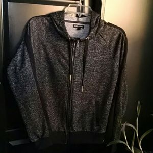 Heather Black Southpole Cowl Neck Hoodie