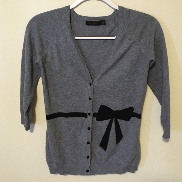 💥price drop💥3/4 Sleeve Cardigan with Bow Detail