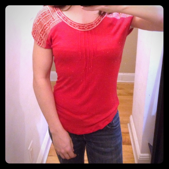 Lucky brand red blouse