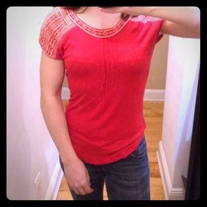 Lucky brand red blouse