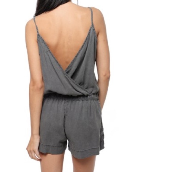 Cross back romper