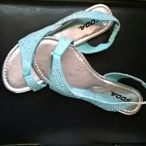 Blingy Turquoise Sandals
