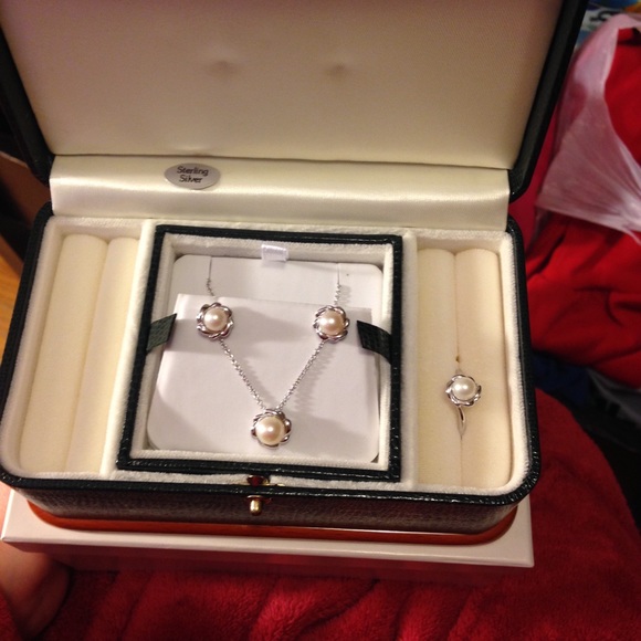 Pearl Necklace Pearl Ring Pearl Earrings