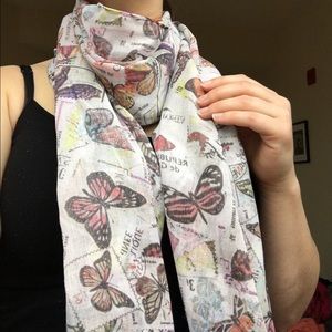 Butterfly-Stamp Scarf