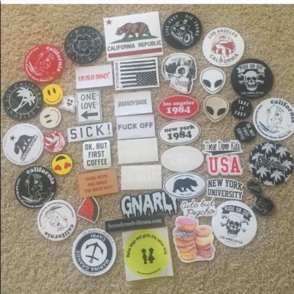 Brandy Melville Accessories - brandy Melville stickers 12 for $10