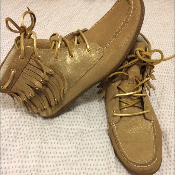 Sparkly sperry moccasins ✨✨