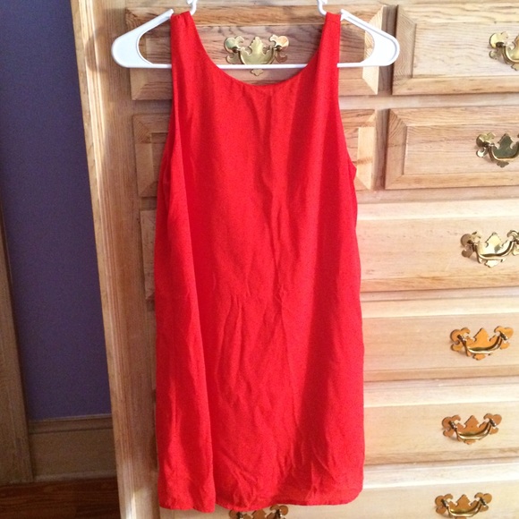 Everly Red Dress with bow on back