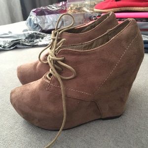 Brown ankle Boot wedges