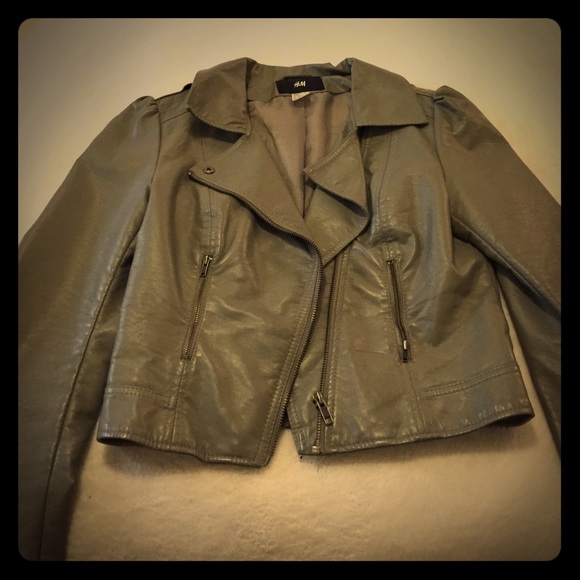 Tan/Gray H&M Motorcycle Jacket