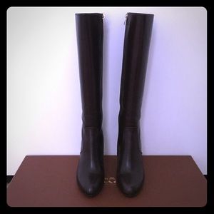 Coach Leather Zip Boots - Sz. 6M