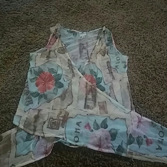 Savage wrap top size s tropical - Picture 2 of 3