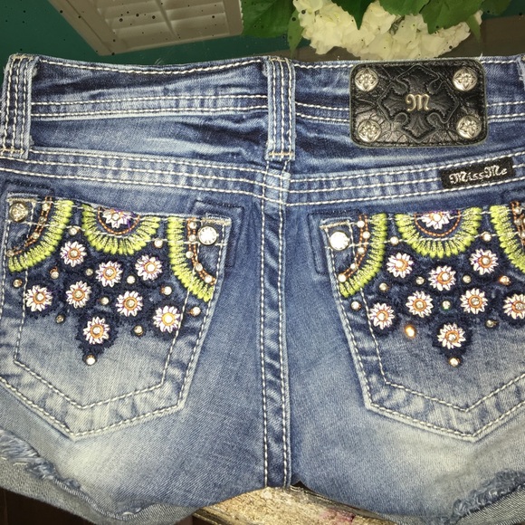 Miss Me Girls Jean Shorts Size 12