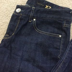 Express Stella Jeans with gold stitching size 4