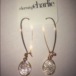 Charming Charlie Rose Gold earrings