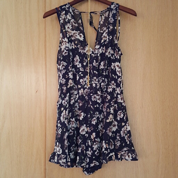Blue Floral Romper from Nordstrom