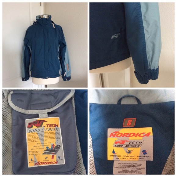 ☃ Nordica Turquoise Blue Snowboarding 🏂 Jacket - Picture 3 of 4
