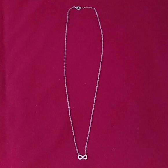 Cubic Zirconia Infinity Necklace - Picture 1 of 1