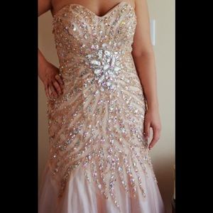 Rose Gold prom dress
