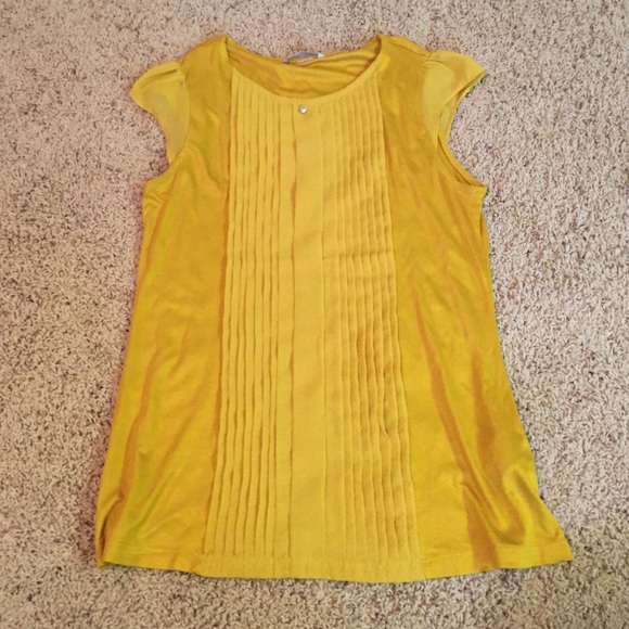 Yellow h&m blouse