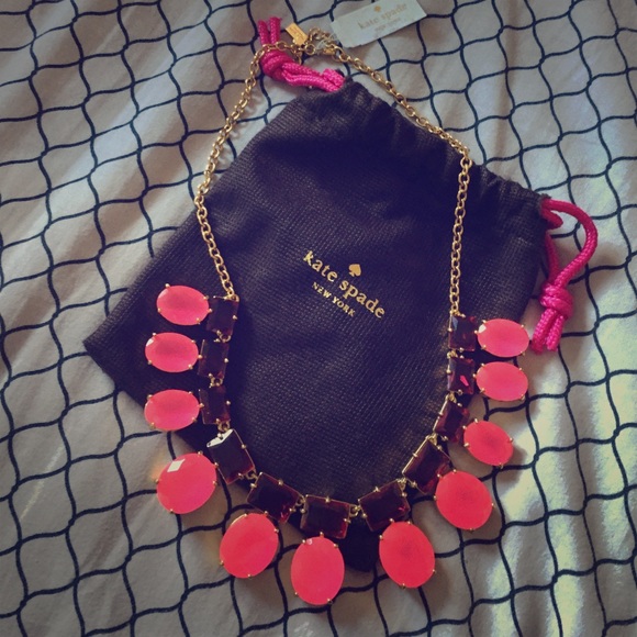 Kate Spade Gold & Pink Necklace