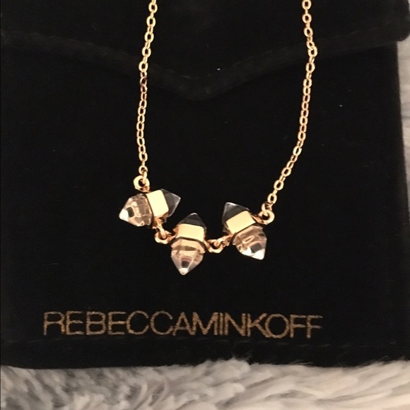Rebecca Minkoff triple stone pendant
