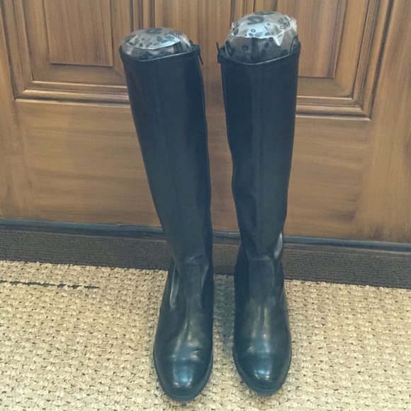 Karen Scott Shoes - Women's Black Leather Boots
