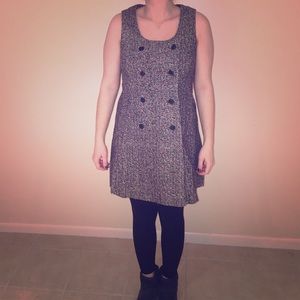 Vintage Mod Tweed Mini Jumper/Vest size 4
