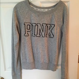PINK grey sweatshirt