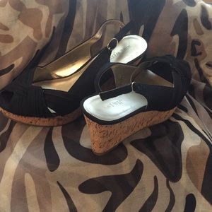 Nine West platform wedge.