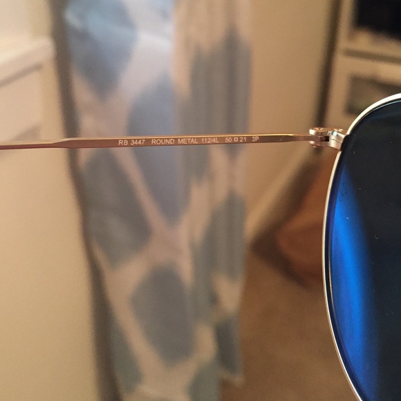 Rayban Polarized blue round sunglasses main image 2