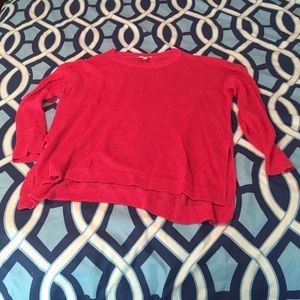 Pink Eileen Fisher knit sweater
