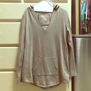 OVERSIZED HOODED SWEATSHIRT TUNIC