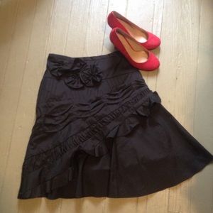 BCBG embellished full skirt