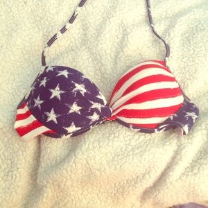 Target American flag bikini top