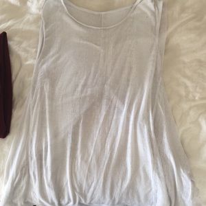 Flowy off white tank top