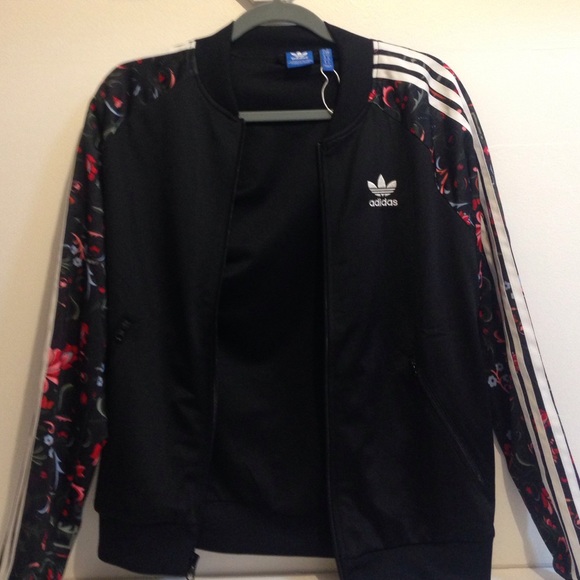 floral adidas jacket