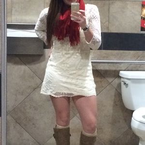 Express White lace dress - small.