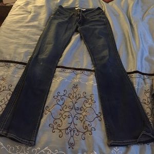 Hudson size 28 low rise boot cut jean