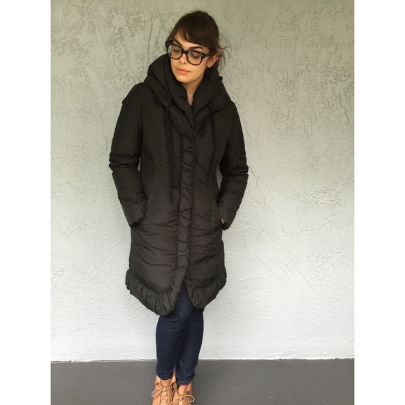 Tahari REAL Down Parka in Black