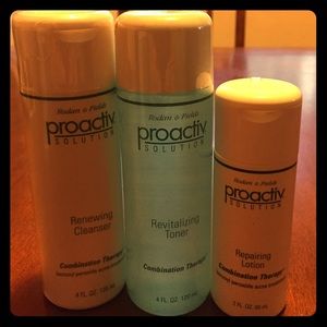 Proactiv Solution Cleanser, Toner and Lotion